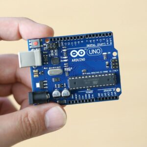 Arduino UNO R3 Development Micro controller Board ATmega328P ATmega16U2 for Arduino Compatible with USB cable Length 1 Feet, Blue And Black - Pack of 1