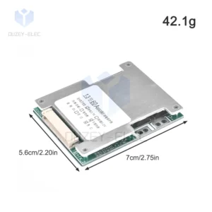 Lithium Battery Protection Board Battery Pack Protection Board Compact Battery BMS Module for 13S 48V 60A Batteries Durable